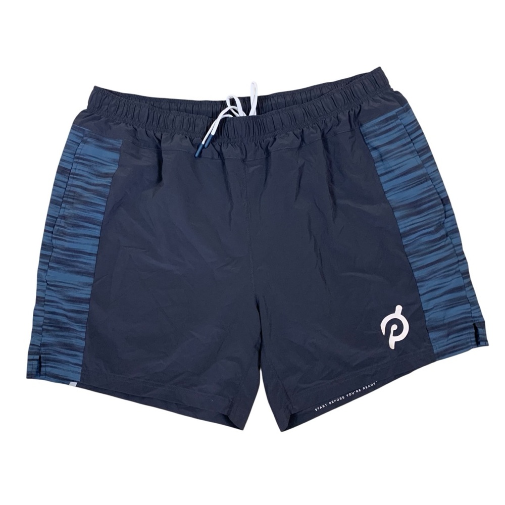 Fourlaps X Peloton Athletic Running Shorts Mens XXL Gray Blue Gym Training